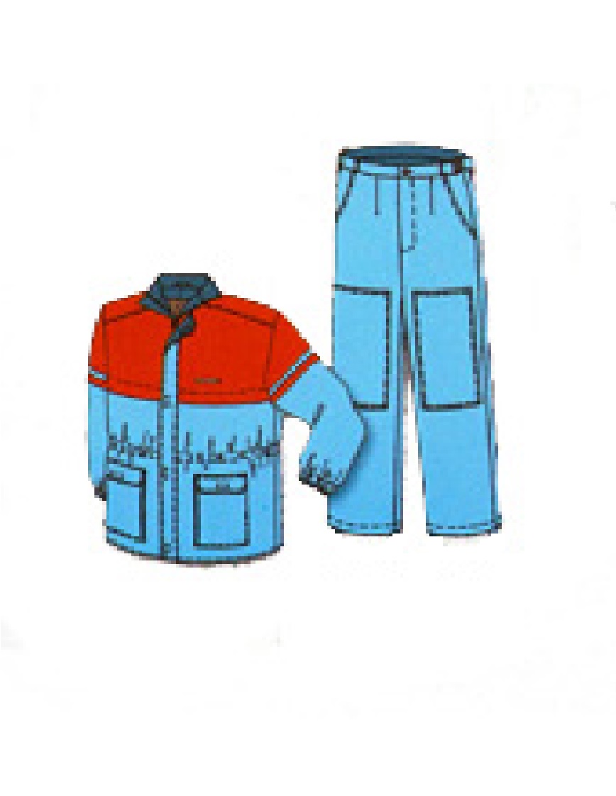 Куртка прямая удлиненная брюки (Схема изделия)